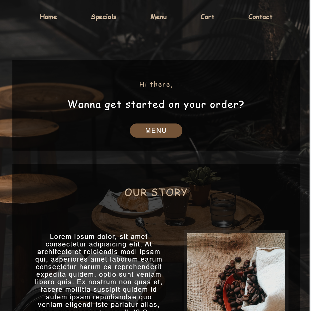 Coffee Online Shop Template Picture