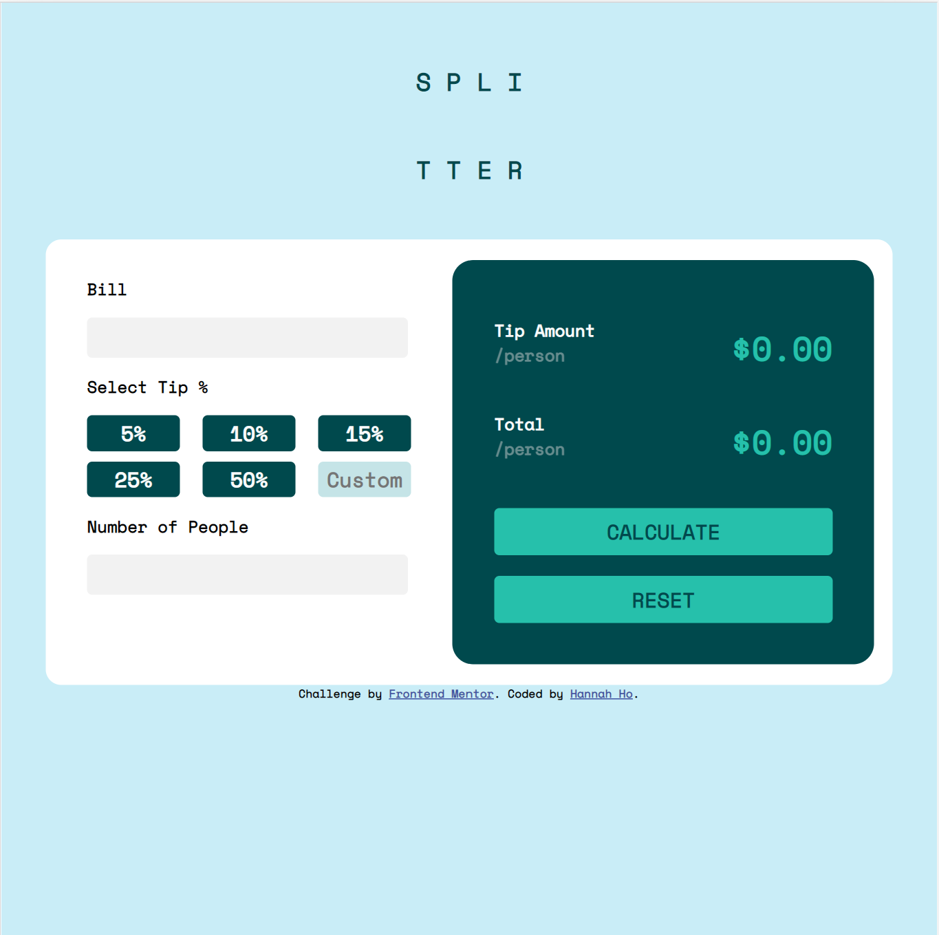 Tip Calculator app picture